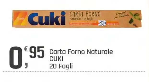 Carta forno naturale Cuki