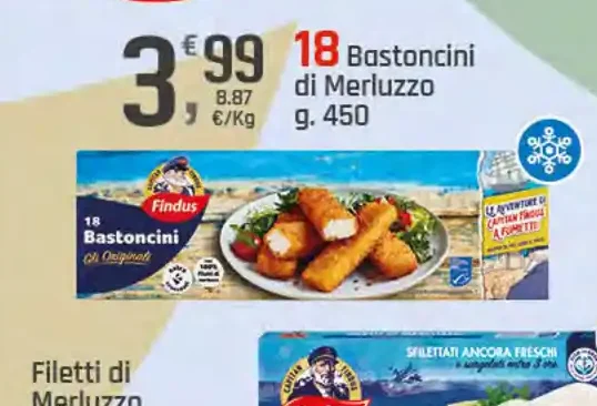 Bastoncini di merluzzo