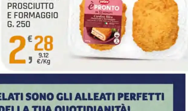 Cordon bleu prosciutto e formaggio