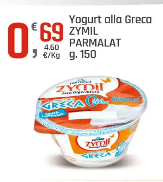 Yogurt alla greca Zymil Parmalat