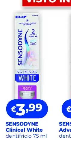 Sensodyne Clinical White dentifricio