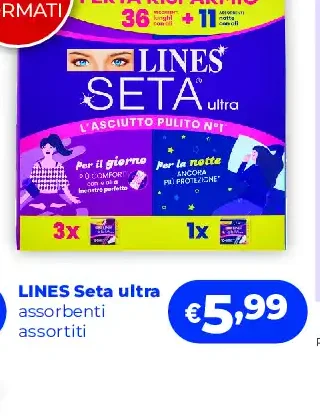 Lines Seta ultra assorbenti