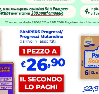 Pampers Progressi Mutandino pannolini