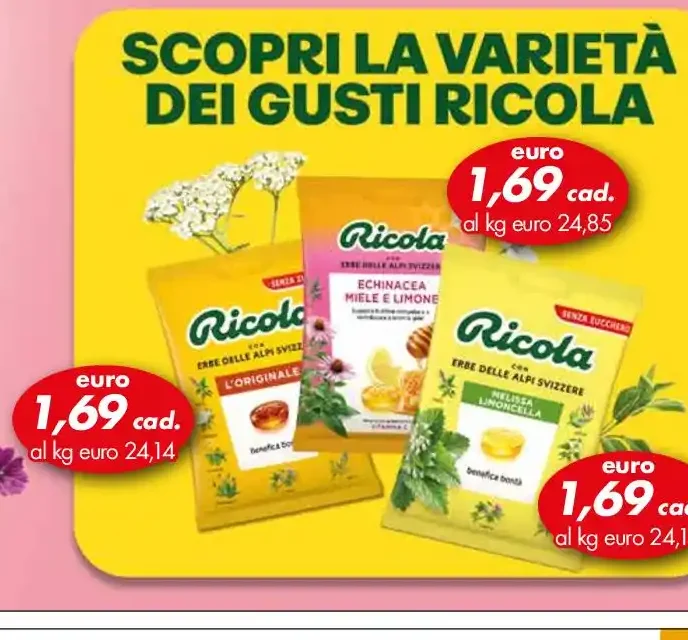 Ricola caramelle assortite
