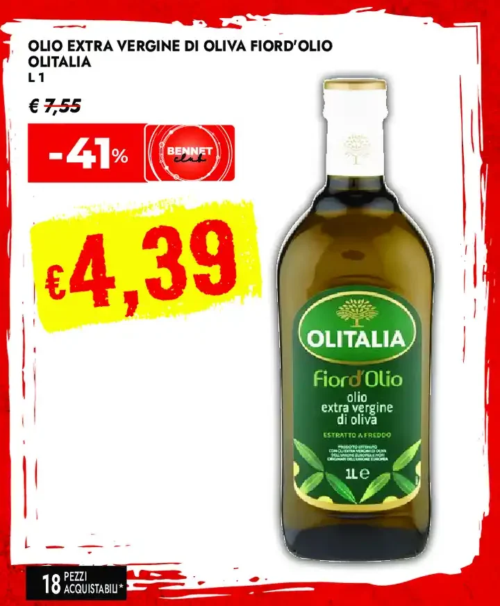 Olio extra vergine di oliva Fiord'Olio Olitalia