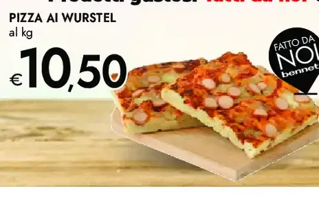 Pizza ai wurstel