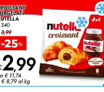 Croissant surgelati Nutella