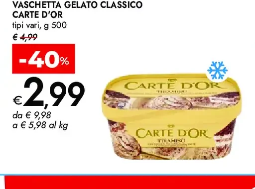 Vaschetta gelato classico