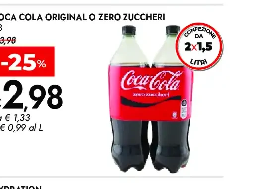 Coca-Cola original o zero zuccheri