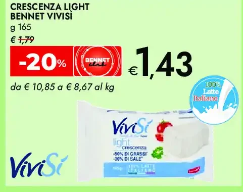Crescenza Light Bennet Vivisì