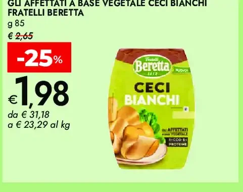 Gli Affettati a Base Vegetale Ceci Bianchi Fratelli Beretta