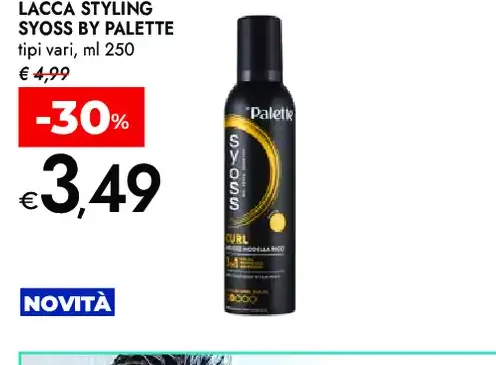 Lacca styling Syoss by Palette