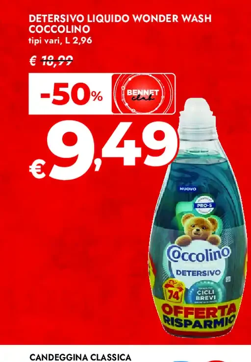 Detersivo liquido Wonder Wash Coccolino