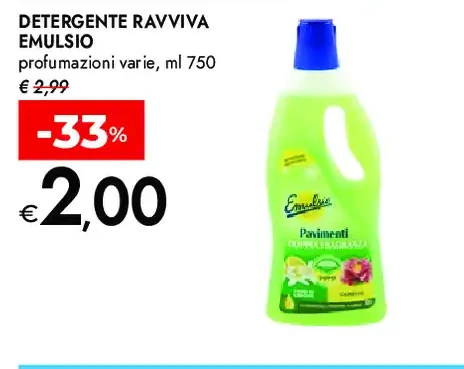 Detergente Ravviva Emulsio