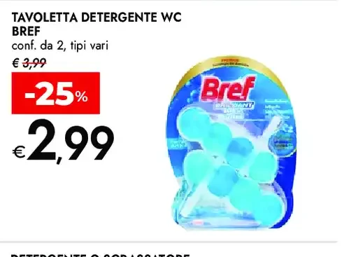 Tavoletta detergente WC Bref