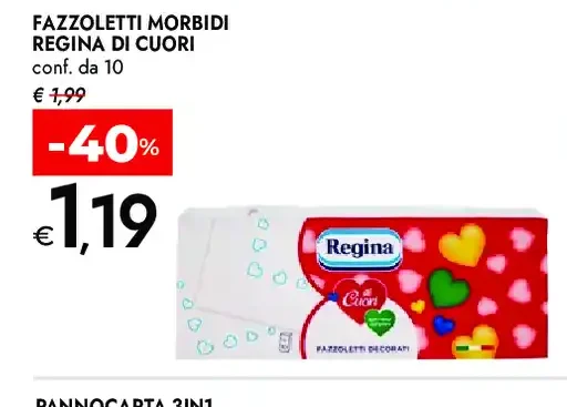 Fazzoletti morbidi Regina di Cuori
