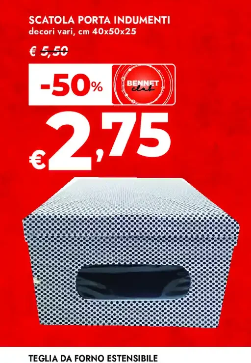 Scatola porta indumenti