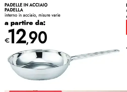 Padelle in acciaio Padella