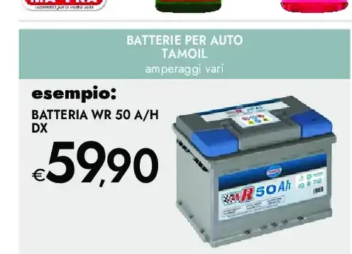 Batteria WR 50 A/H DX