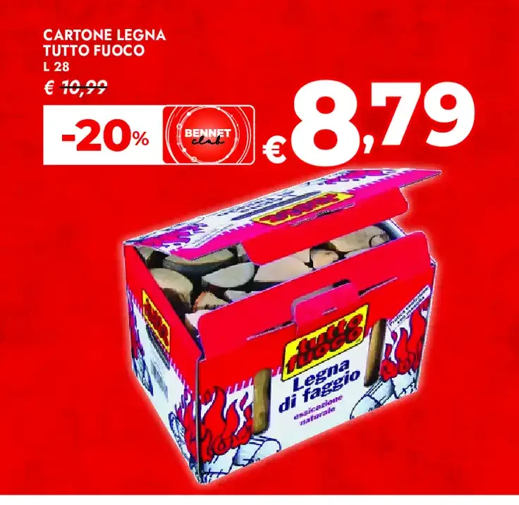 Cartone legna Tutto Fuoco