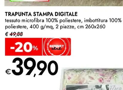 Trapunta stampa digitale