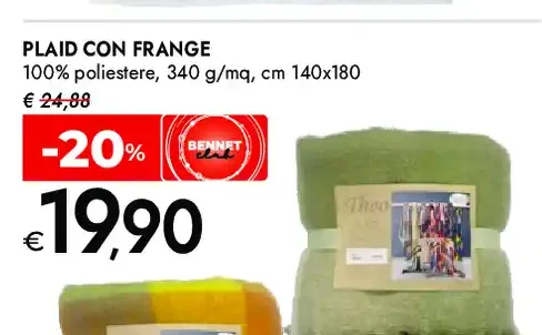Plaid con frange