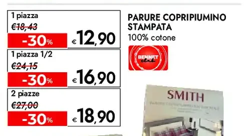 Parure copripiumino stampata