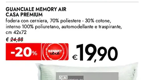 Guanciale Memory Air Casa Premium