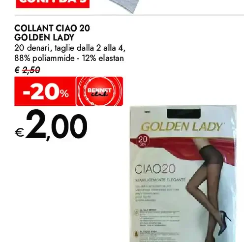 Collant Ciao 20 Golden Lady