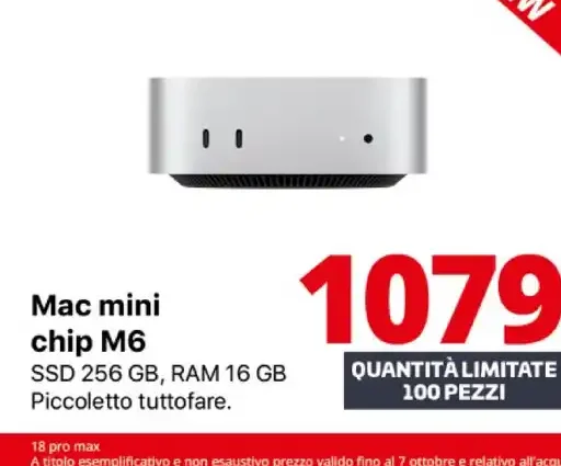 Mac mini chip M6