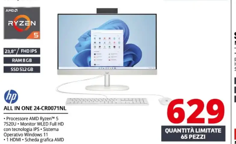 HP all-in-one desktop 24 inch