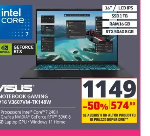 Asus TUF Gaming V16 V3607VM-TK148W