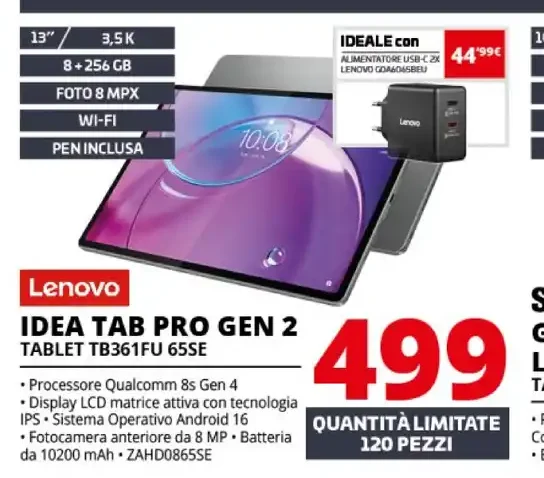 Lenovo Idea Tab Pro Gen 2 TB361FU 65SE