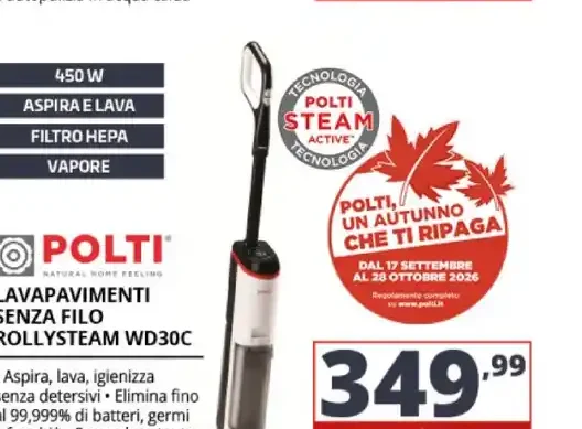 Polti Vaporetto RolliSteam WD30C
