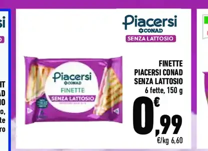 Finette Piacersi senza lattosio