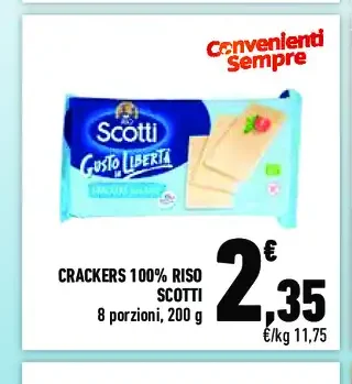 Crackers 100% riso Scottti