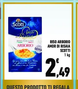 Riso Arborio Amor di Risaia Scotti