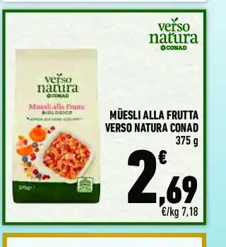 Muesli alla frutta Verso Natura Conad