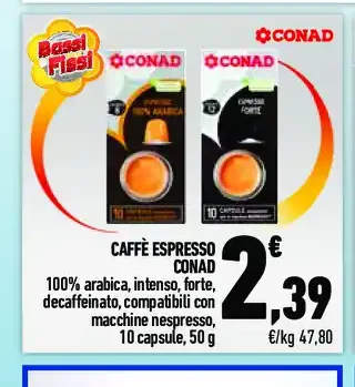 Caffè espresso Conad