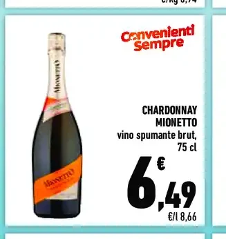 Chardonnay Mionetto vino spumante brut