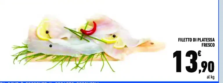 Filetto di platessa fresco