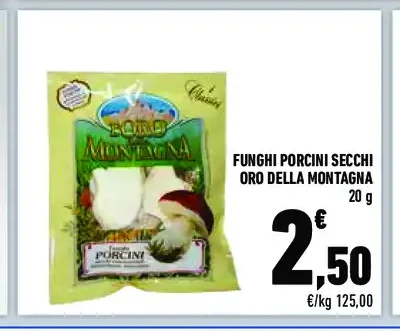 Funghi porcini secchi Oro della Montagna