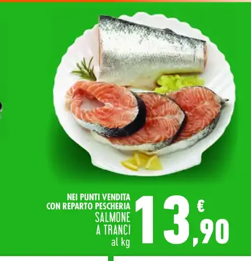 Salmone a tranci