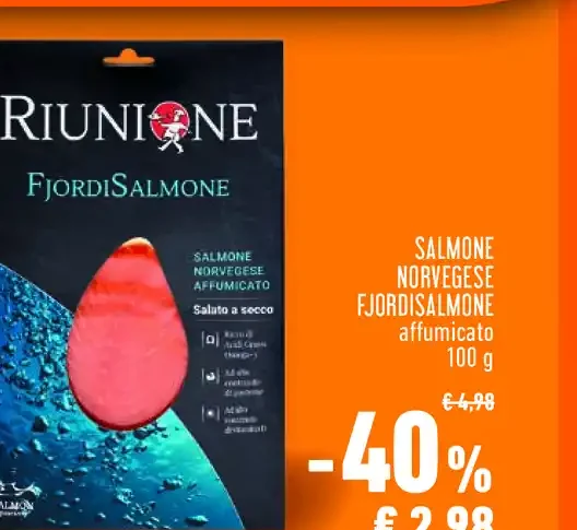 Salmone norvegese Fjordisalmon affumicato