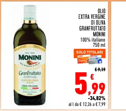 Olio extravergine Monini GranFruttato