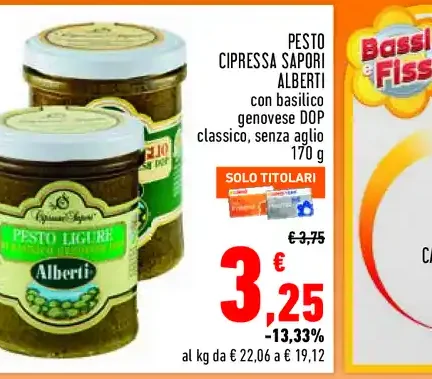 Pesto Cipressa Sapori Alberti