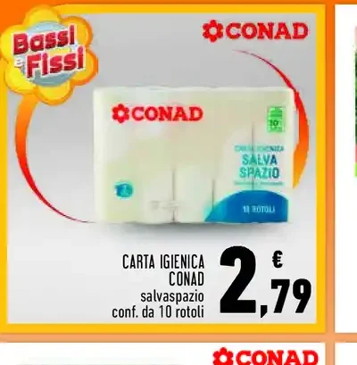 Carta igienica Conad Salvaspazio