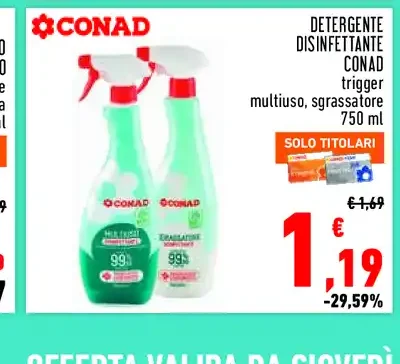 Detergente disinfettante Conad Trigger