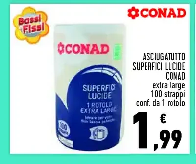 Asciugatutto superfici lucide Conad