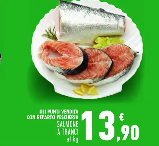Salmone a tranci